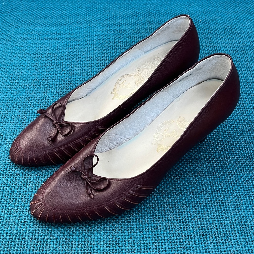 Gala Women’s Burgundy Leather High Heels